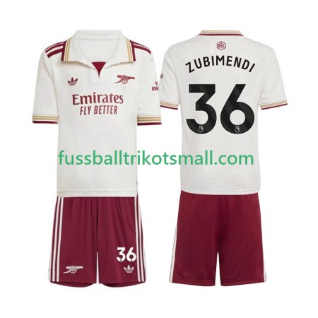 Fußballtrikots Arsenal Martin Zubimendi 36 Kinder 2025-2026 Kurzarm 3rd trikot kaufen
